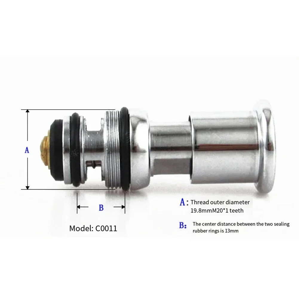 صمام مفتاح الدش محمل بزنبرك، حوض استحمام ثلاثي، طلاء كروم نحاسي، مقاوم للتآكل #4
