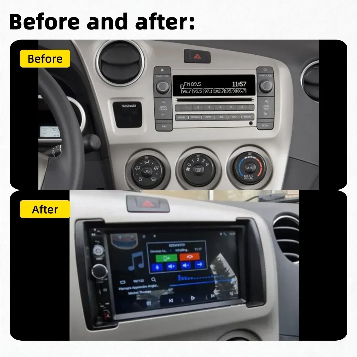 Car Radio for Toyota Matrix Pontiac Vibe 2008 - 2011 7