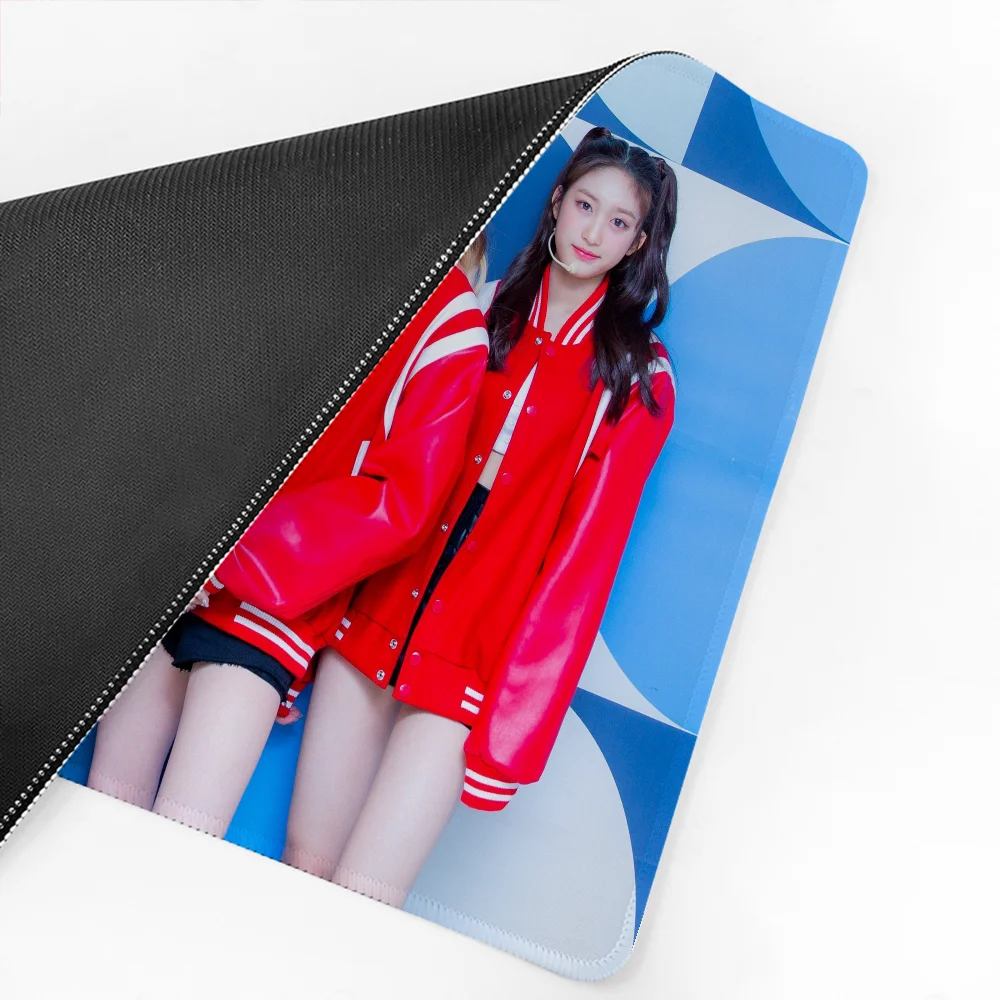 Famous Kpop Girl Group Mousepad Mouse Mat Desk Mat I-ive With Pad gaming accessories Prime Gaming XXL Keyboard Pad