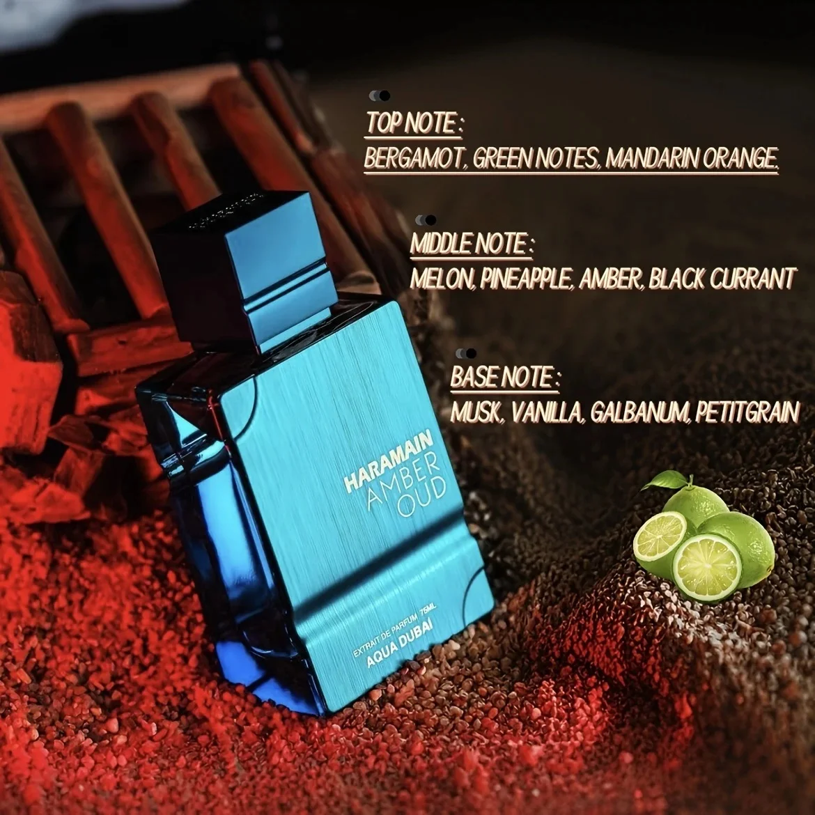 

Al Haramain Amber Oud - Aqua Dubai - unisex cologne - bergamot, amber, perfect gift