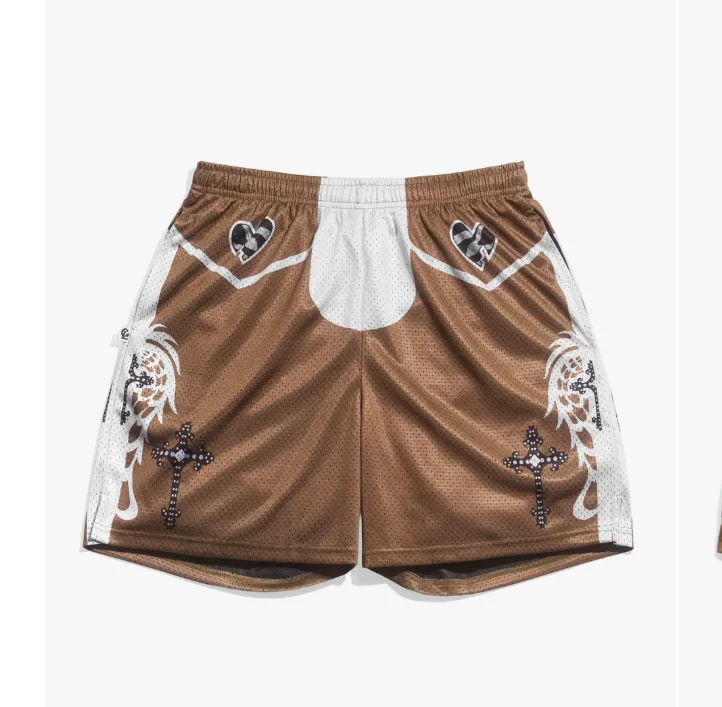 

Мужские баскетбольные шорты Shawn Michaels HBK в стиле ретро, сетчатые, Y2K, оверсайз, быстросохнущие, подходят для повседневной носки и тренировок