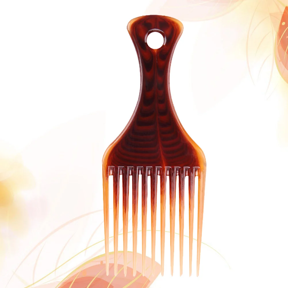 

Plastic Hair Comb Wide Tooth Coffee Color Anti-Static Smooth Scalp Massager Anti-Hair Loss Salon Home Use Styling Brush