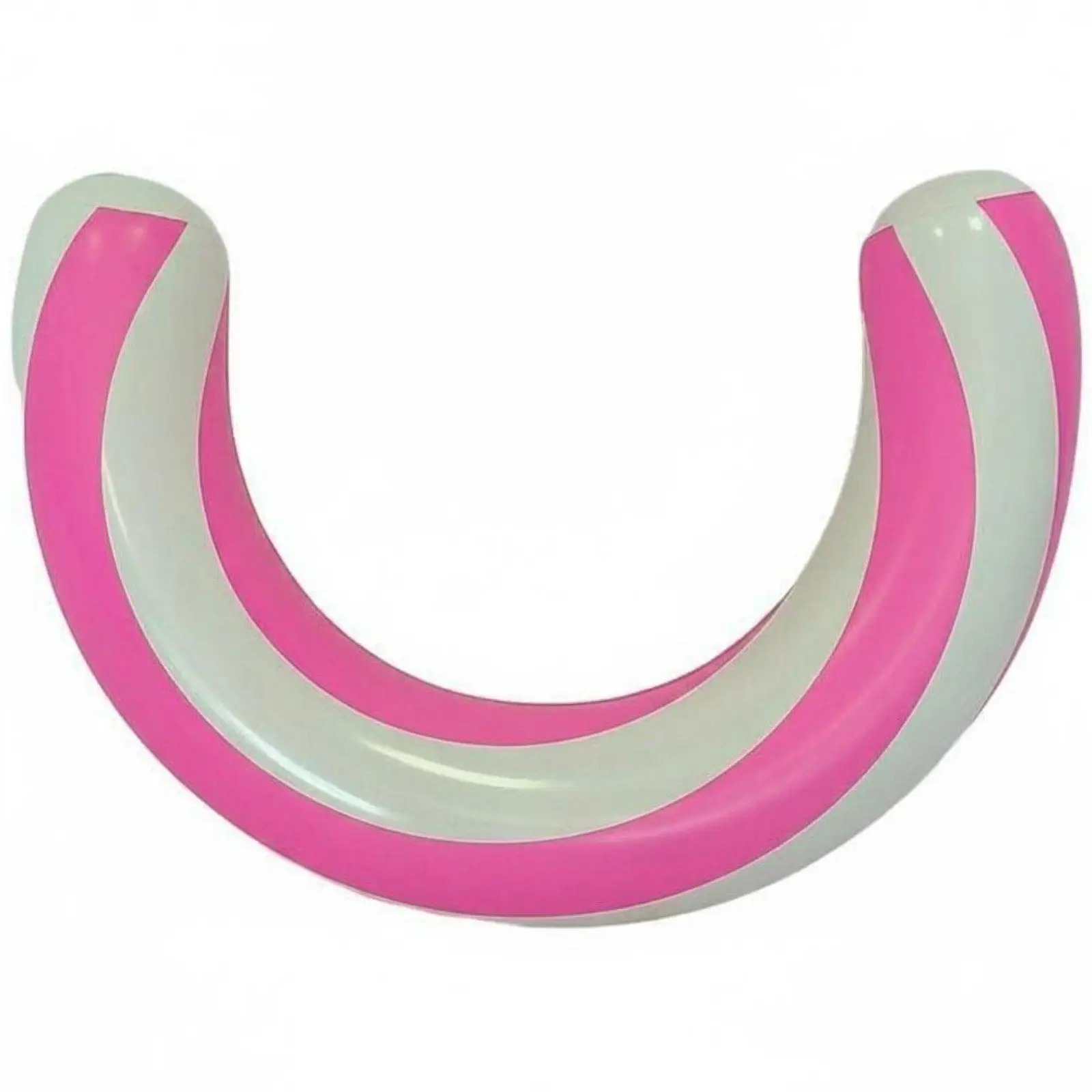 U-Shaped Water Lounger Thickened PVC Striped Portable Inflatable Water Saddle
