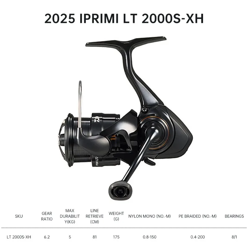 2025 DAIWA IPRIMI LT 1000S 2000S-P 2000S-XH Spinning Fishing Reels