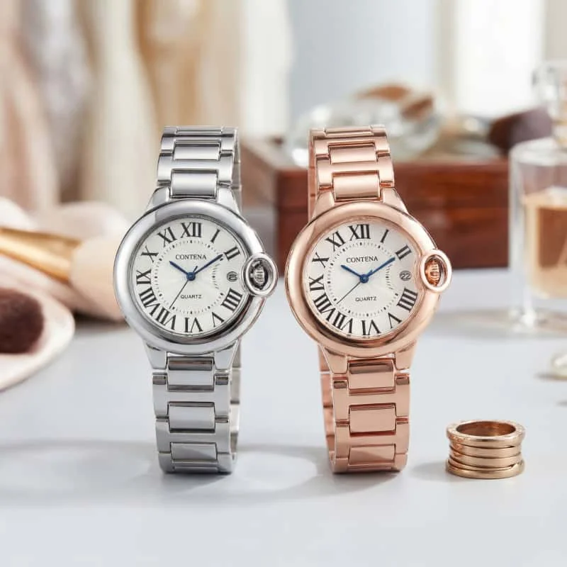 

Изысканные круглые женские часы со стразами, модные женские кварцевые наручные часы, роскошные женские часы, подарки, Relojes Para Mujer