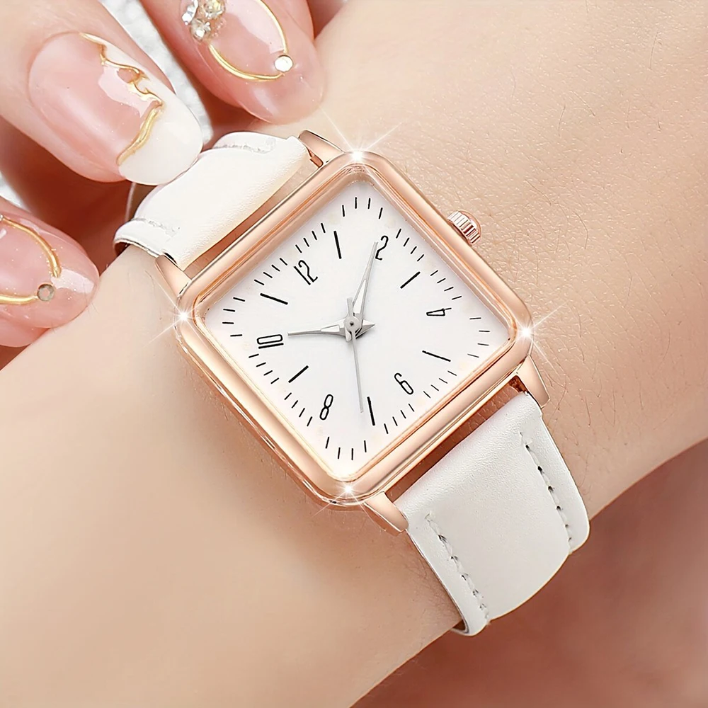 2Pcs Fashion Simple Set Watches Luxury Men Women Leather Quartz Watch for Women Business Casual Bracelet Wristwatch ﻿