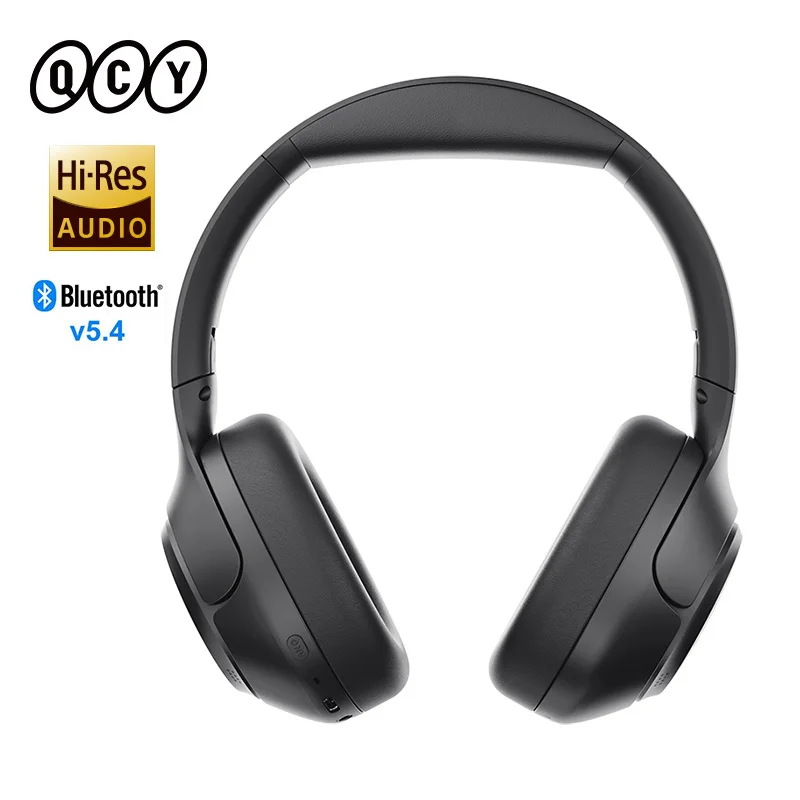 QCY H3 ANC Hi-Res Audio Беспроводные наушники Bluetooth 5,4 Накладная гарнитура 60 часов 43 дБ Гибридные наушники с активным шумоподавлением