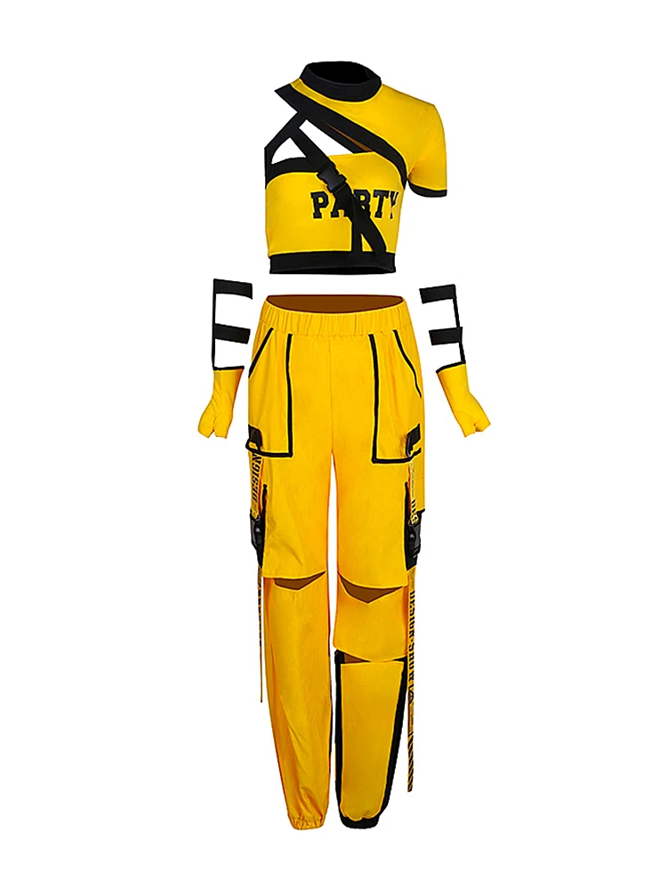 طقم أزياء للعروض للبالغين، ملابس رقص الهيب هوب والشارع، زي رقص كوري مثير للفرق النسائية، بدلة تدريب الجاز