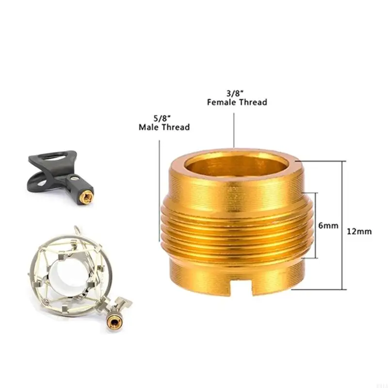 R91a 3/8 ตัวเมียถึง 5/8 ตัวสกรูตัวผู้ด้ายด้ายสำหรับไมโครโฟนยืนเมานต์