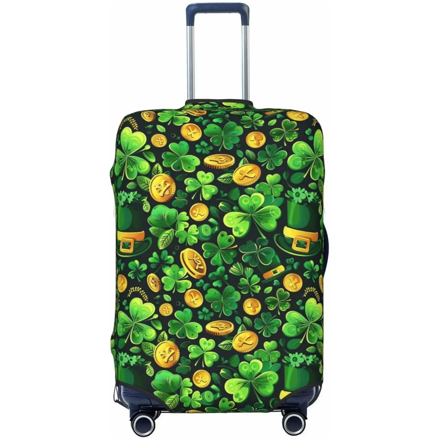 

St. Patrick'S Day Print Luggage Cover Suitcase Cover Suitcase Protector Fit 18-32 Inch Luggage