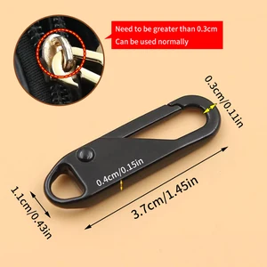 Reißverschluss -Pull Reparatur -Kit, Slider Reißverschluss Tab, Universal Head Fando Metal, 5 PCs 8 Hauptverkäufe setzen Ziper - №6