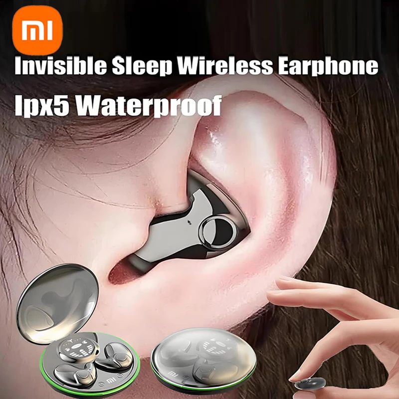 Xiaomi Sleep Invisible Earphones Bluetooth 5.3 Ipx5 Waterproof Wireless Bluetooth Earphones Earbuds with Microphone