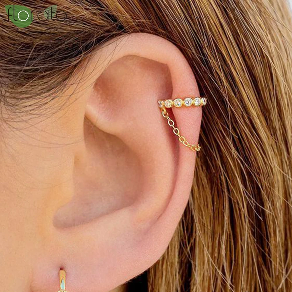 

1Pc Gold Color Fashion Minilist No Piercing Ear Cuff Earrings For Woman Fake Piercing Earcuff Clips Earrings For Women Cuffs