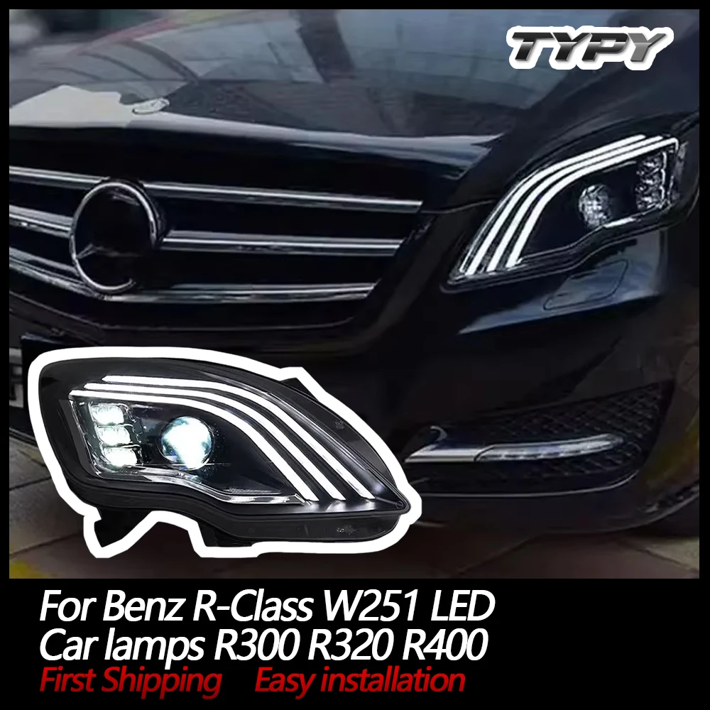 

TYPY Автомобильные фары для Benz R-Class W251, светодиодные автомобильные лампы R300 R320 R400, обновление для Maybach Styling Plug And Play