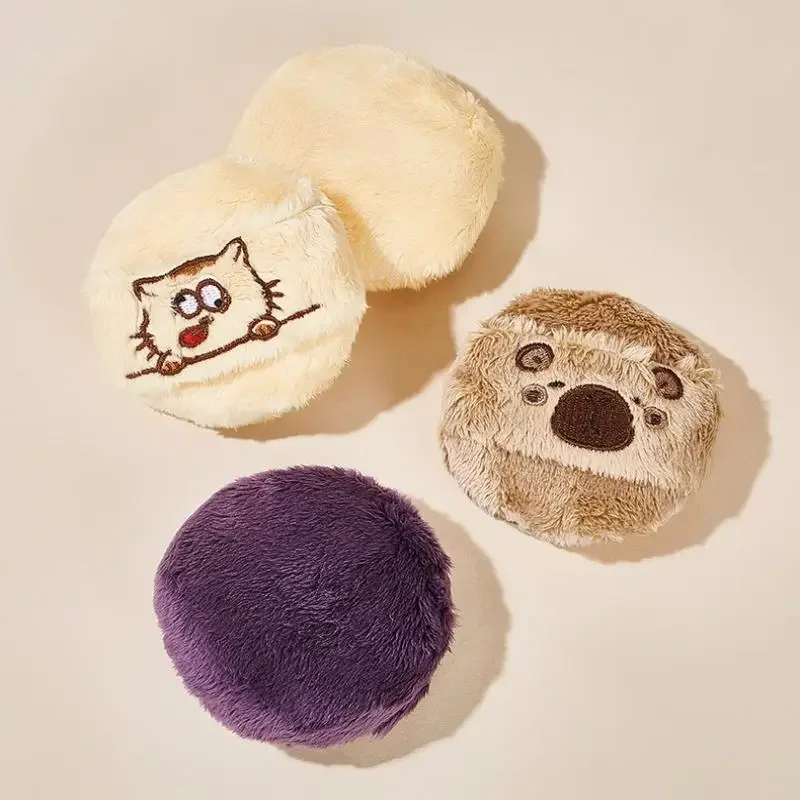 Reunindo pó solto puff macio e amigável à pele perfeito aplicador de pó ferramenta grosso grande sopro de pó