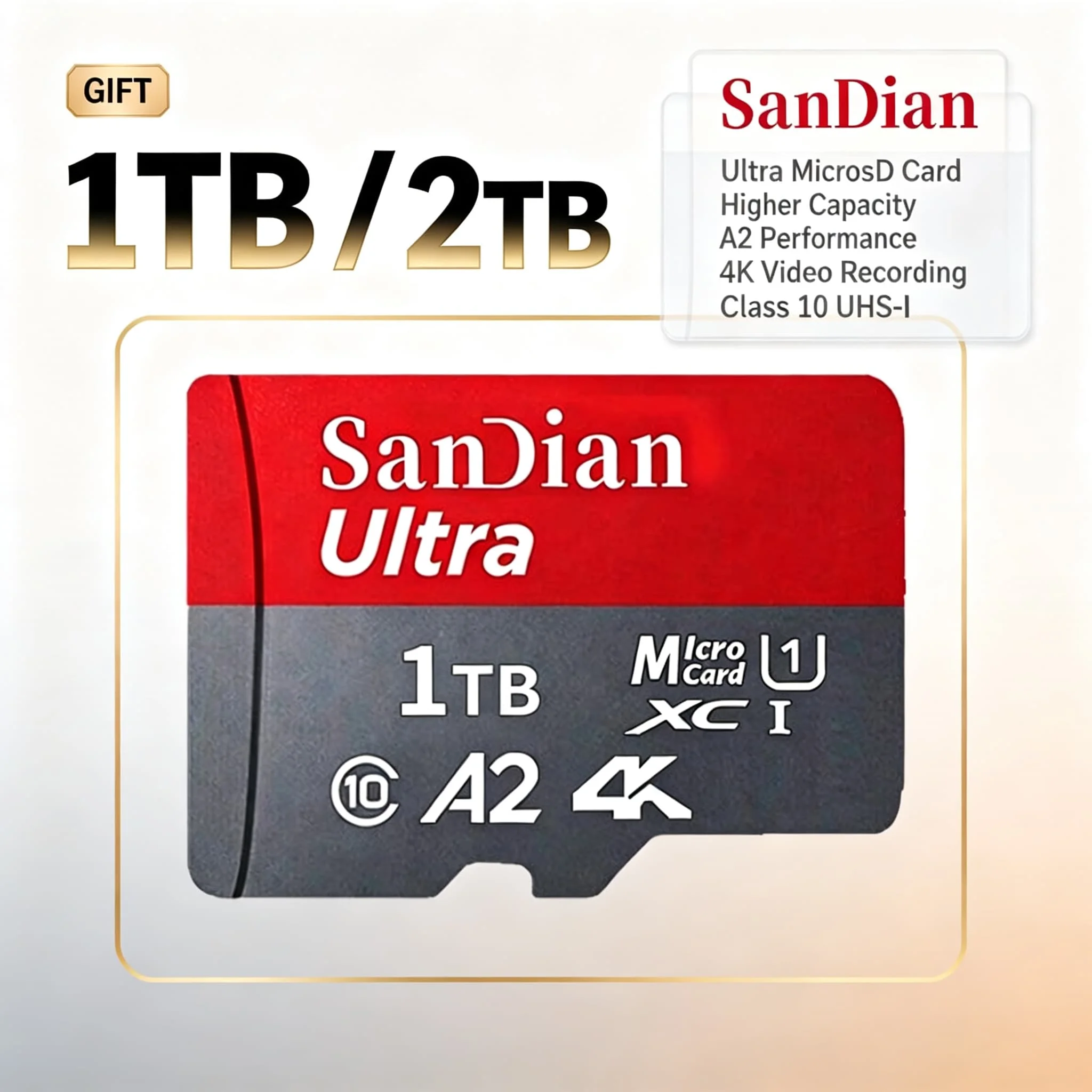 Micro TF SD Card 128GB 256GB 512GB 4K Video Class 10 High Speed Stable Memory Phone MP3 Camera Ultra Core Premium Storage New
