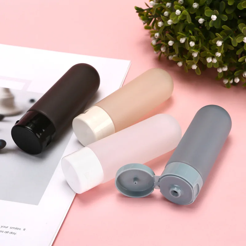 60ml詰め替え式スクイーズボトル、ステッカー付き、洗顔料、シャンプー、シャワージェルに最適、旅行に必須