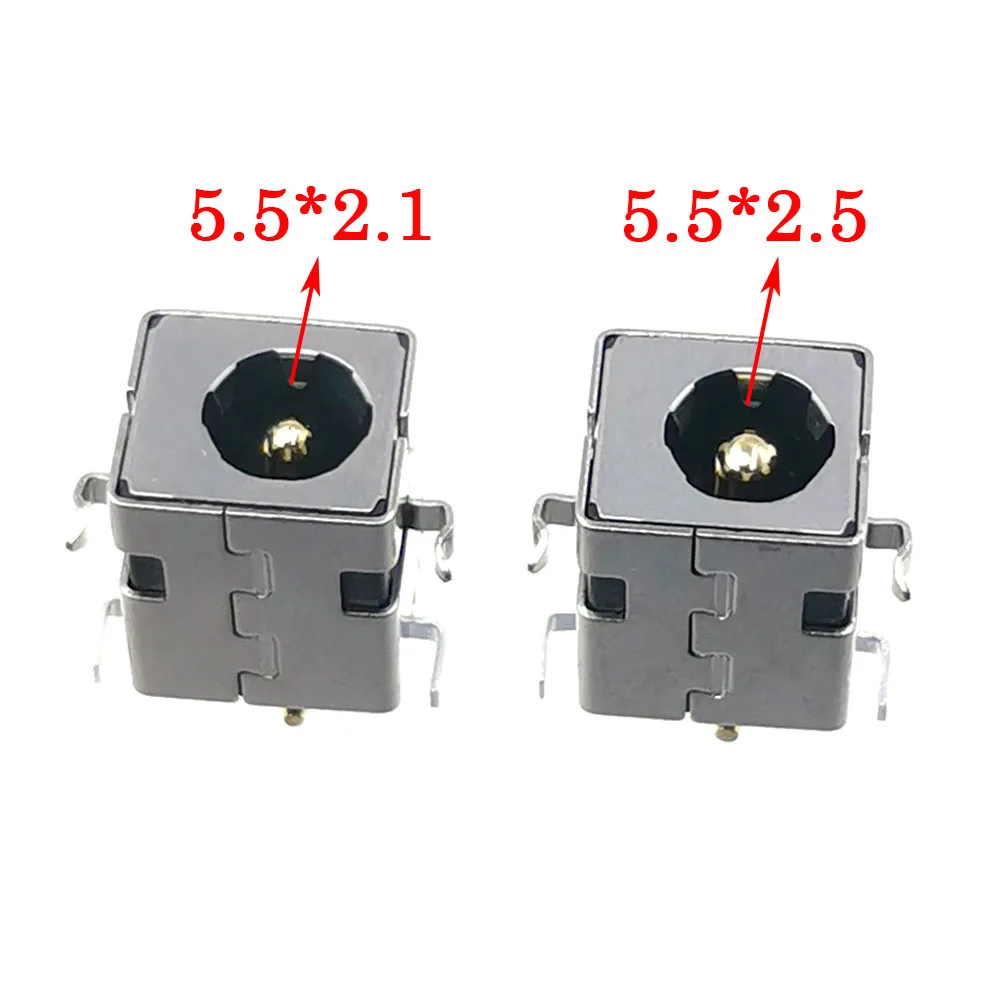 1pc 5.5*2.1/2.5 MM Gilding Plug Socket 2.1mm 2.5mm 5A High Current Power Supply Interface DC Power Charger Jack Connector