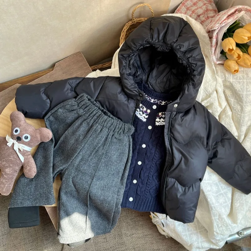Mädchen-Wollmischung-Winter-Vintage-Strickjacke, Kinder-Strickwaren für Herbst und Winter, Baby-Oberteil – Detail 2