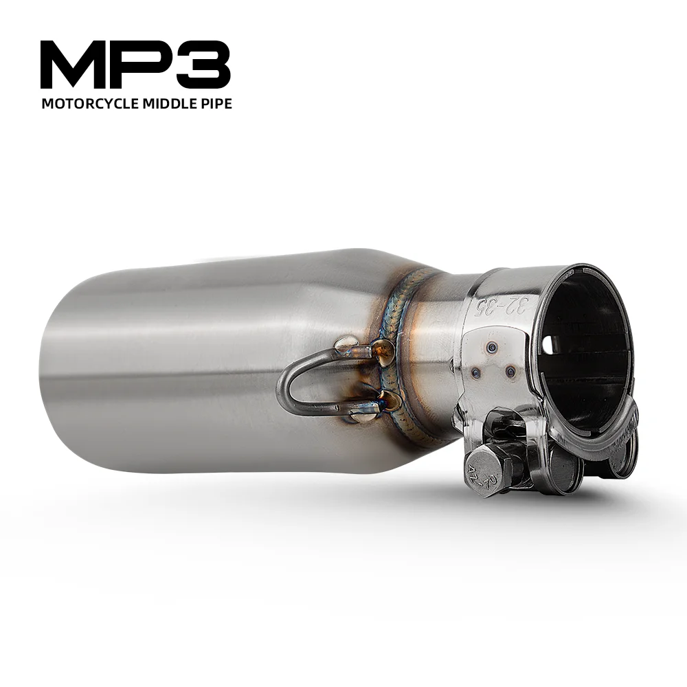 MP3 Exhaust Pipe For Piaggio MP3 Hybrid/Yourban 125ie/300ie 250/250FL/250LT/250RL 400FL Motorcycle 51MM Adapter Tube Scooter Kit