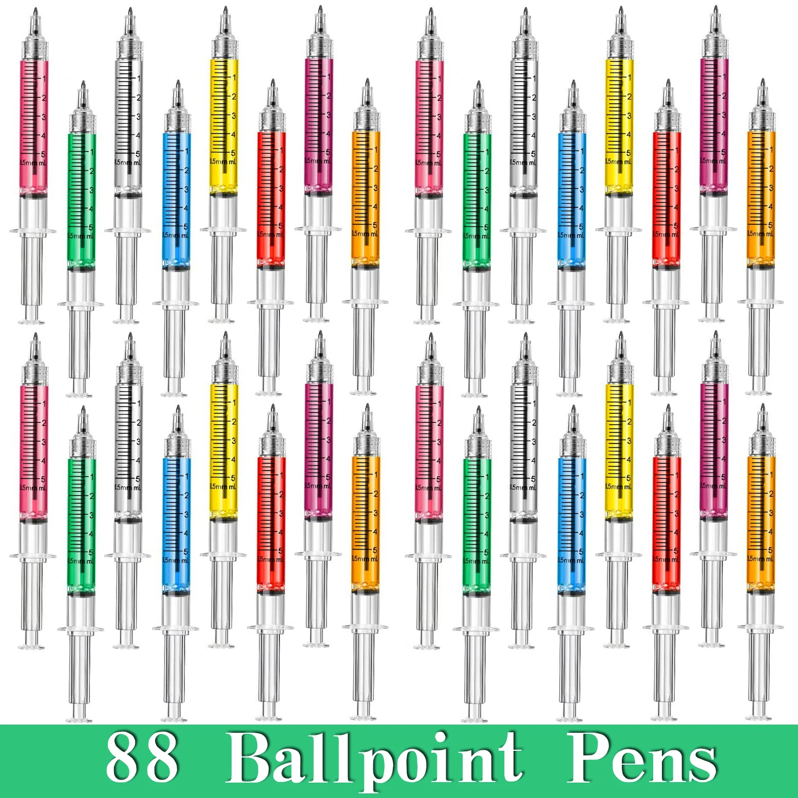 

88Pcs Novelty Syringe Ballpoint Pens Cute Stationery nurse pen Ballpoint Pen Gifts for Nurses Nursing Student