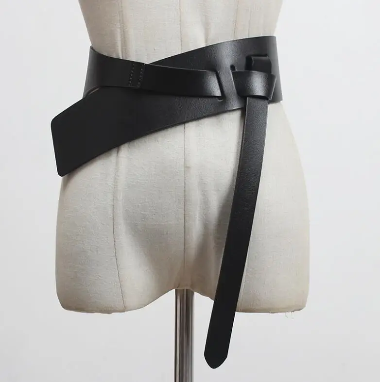 Dames Catwalk Mode Echt Lederen Cummerbunds Dames Korsetten Tailleband Riemen Decoratie Brede Riem R3097 Corset Cintura