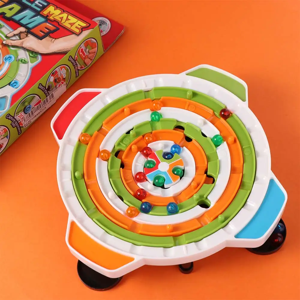 Plastic ronde bal spelletjes rijke pad Montessori doolhof bordspel vroeg onderwijs draagbare puzzel doolhof bord speelgoed