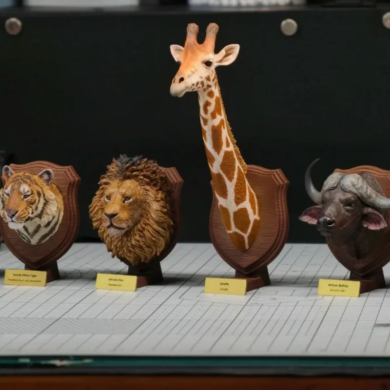 Animal Heavenly Leopards/Antelopes/Tigers/Rhinos/Lions/Giraffes Body Resin Animal Model Realistic Fridge Magnet Model Figurine view 2