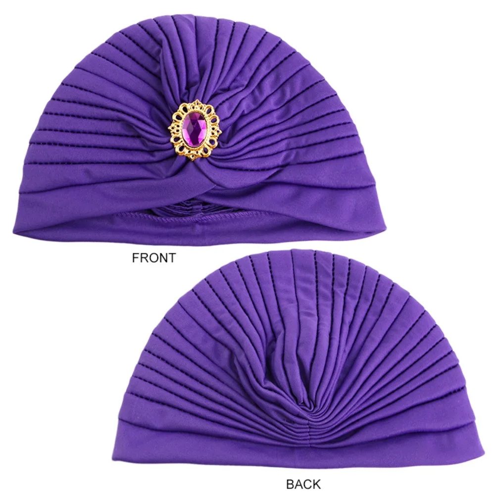 Casual Twist Retro Ethnic Turban Hat Turban Headbands Accessory Indian Hat Headwear Chemotherapy Cap Women