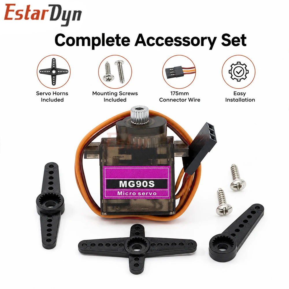 Servo Digital Estardyn MG90S c - Drone Rc Board reseña y precio
