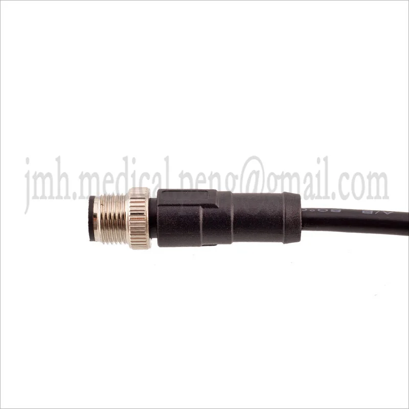 M12 Connector Type C Coding Waterproof IP67 Core Number 3P 4P 5P 6P Mounting Plug Butt Socket Pin  Pass Plate Front And Rear