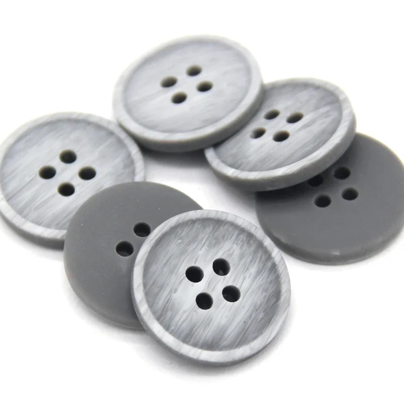 20mm Gray Gradient Stripe Men Suit Buttons For Clothing Coat Jacket Resin Decorative DIY Needlework Sewing Accessories Wholesale