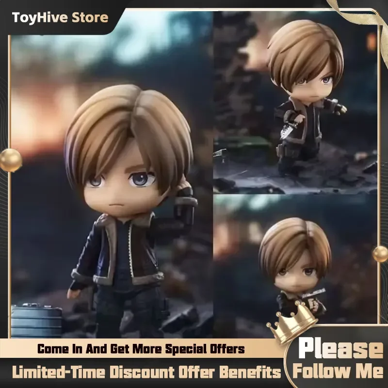 Neue 10cm Resident Evil Anime-Figur # 2337 Biohazard Leon S.Kennedy Actionfiguren PVC Erwachsenen-Sammelmodell Puppen Spielzeug Geschenk 2026