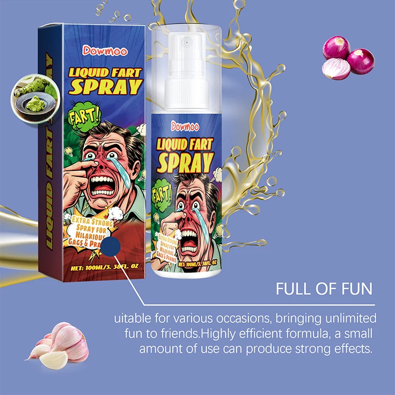 100ml Fart Gag Spray Prank Joke Plastic Terrible Smell Spray Party Supplies Spoof Odor Spray For Adults Kids Halloween Funny Toy