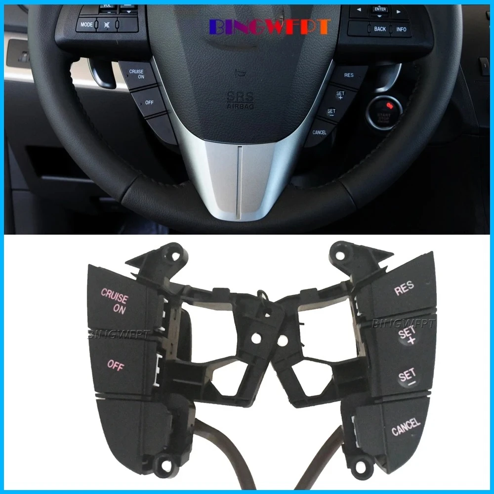 

Auto Steering Wheel Cruise Control Button Switch For Mazda 3/5 CX7 BL 2008 2009 2010 2011 2012 2013 With Backlight
