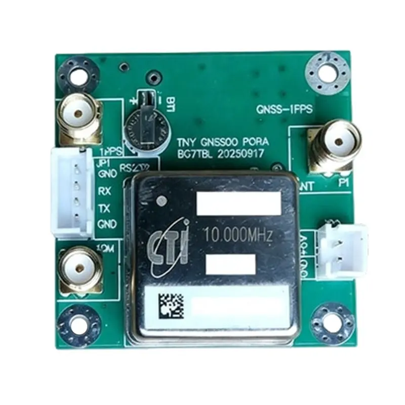 

Модуль высокоточного GNSS-осциллятора CJSD-GNSSDO PCBA, 10 МГц/синусоидальный/10 дБм, поддержка GPS/Beidou/GLONASS/GALILEO