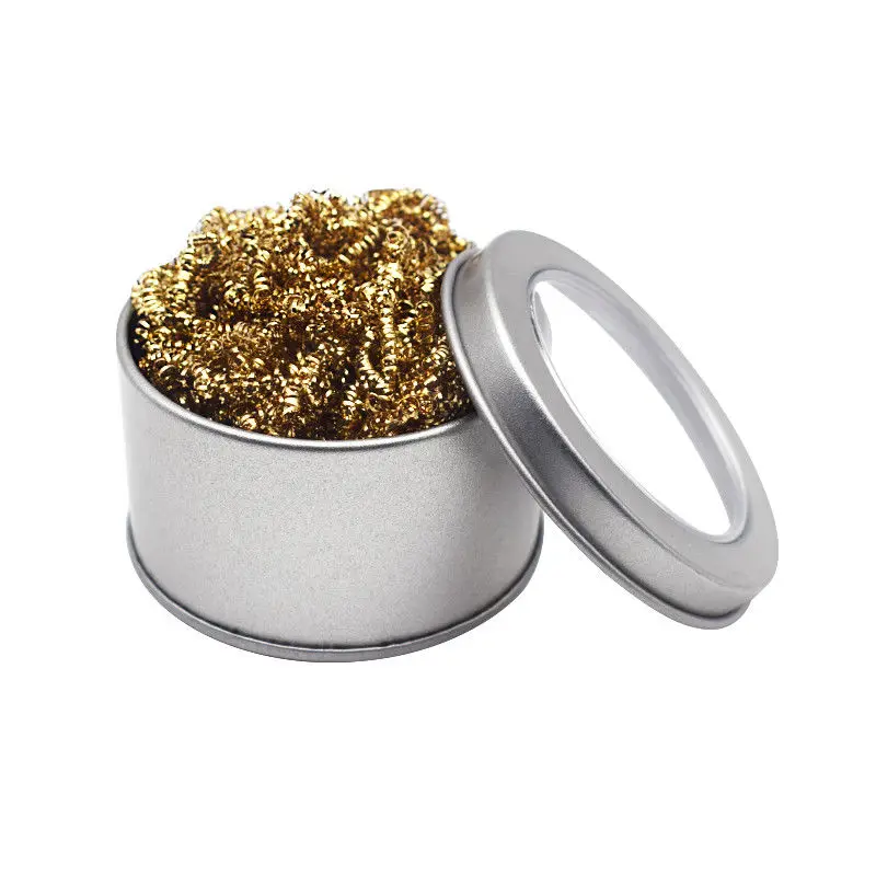 Elektrische Soldeerbout Head Cleaning Seat Cleaning Wire Cleaning Nozzle Schoonmaken Staal Bal Verwijdering Tin Netto Verwijdering Tin Lassen