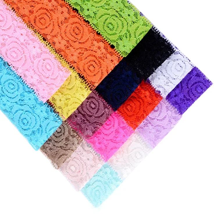 10pcs/lot Baby Girl Lace Headband Cute Baby Elastic Hair Band Newborn Head Toddler Headband Headwear Children Hair Accessories