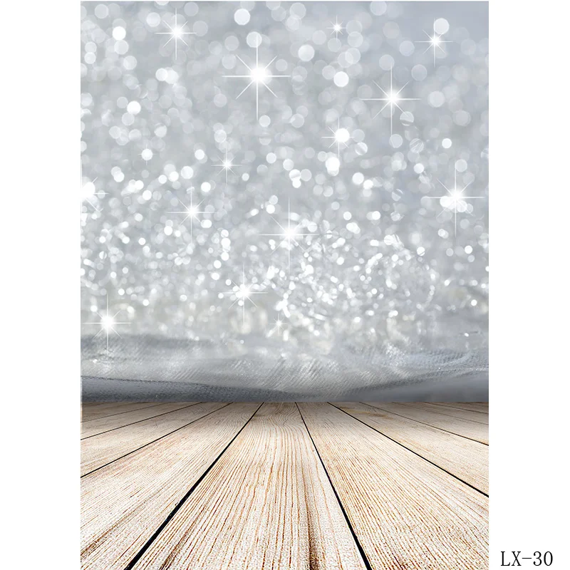 SHENGYONGBAO Light Spot Bokeh Glitter Wooden Floor Portrait Photography Backdrops Props Photo Studio Backgrounds  21222 LX-04