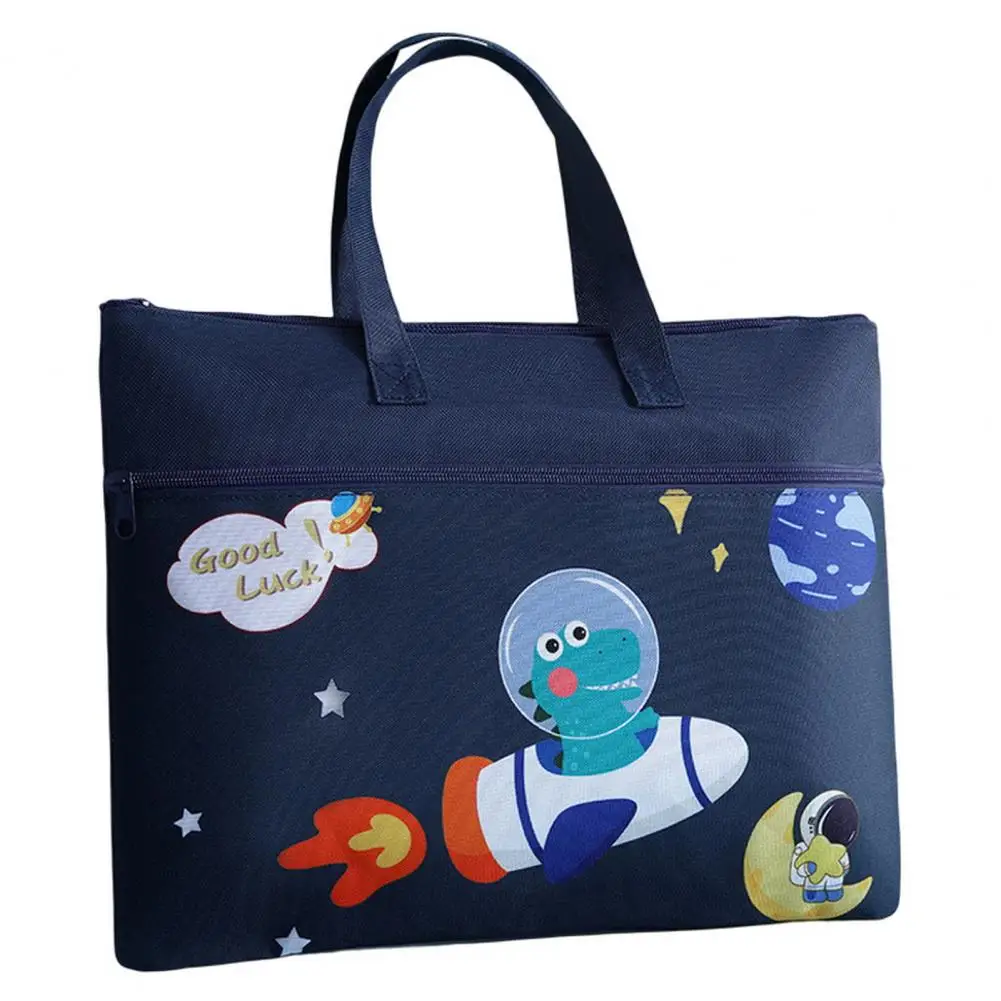 Canvas Handbag Convenient Large Capacity Fine Workmanship Kids Cartoon Top-handle Bag for Kids