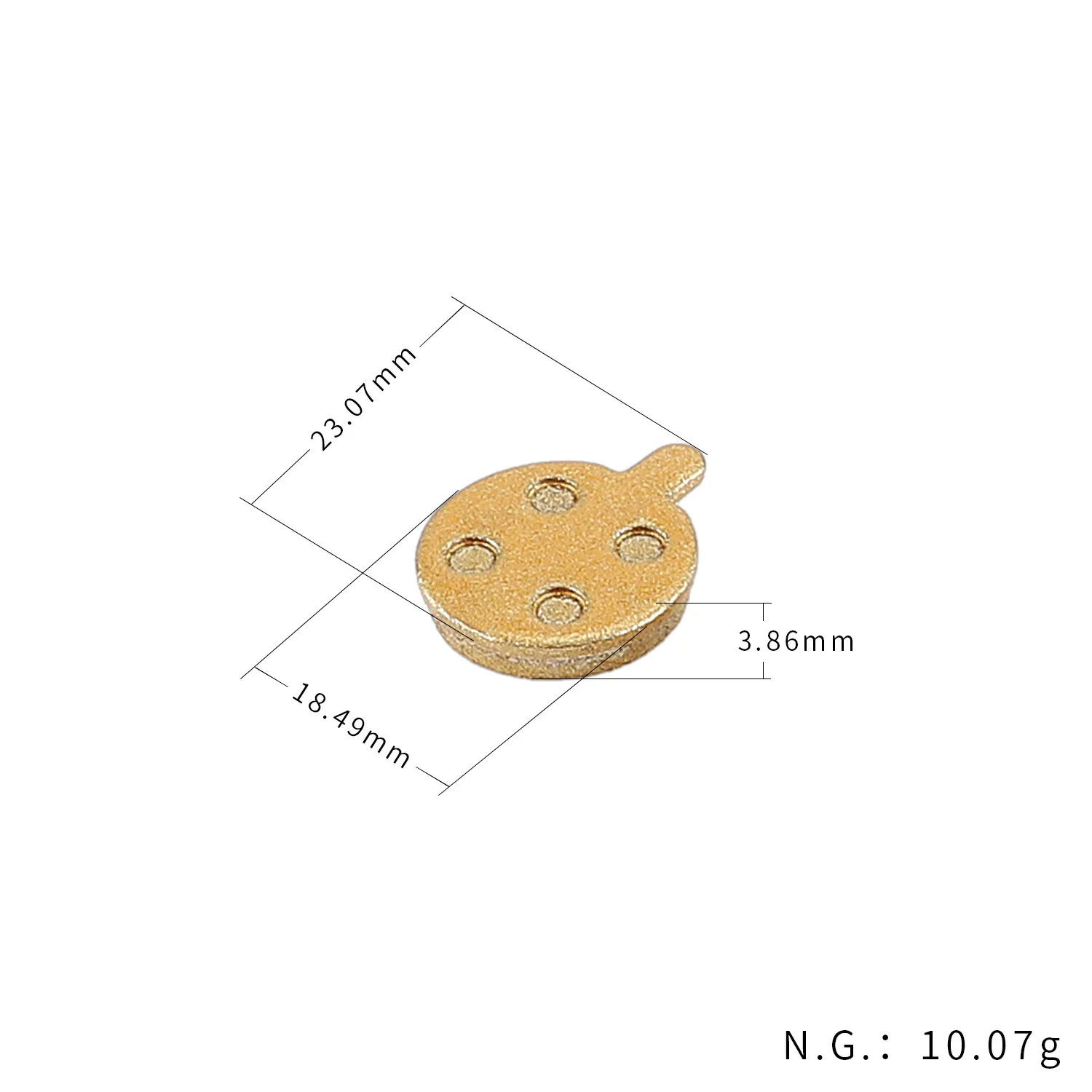 Kit de pastillas de freno para patinete eléctrico, piezas de repuesto semimetálicas para Xiaomi M365 /1S / Pro 2/Mi, 2 unidades