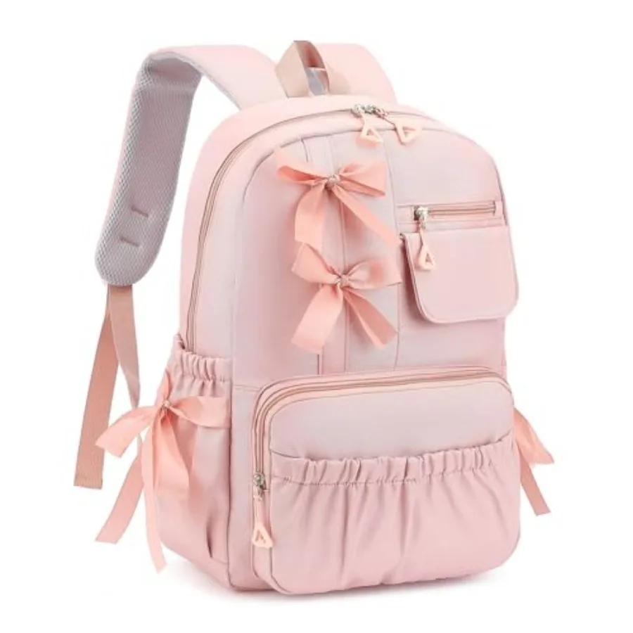

Kawaii Coquette Backpack with Bows for Teen Girls School Bookbag Aesthetic Dance Bag