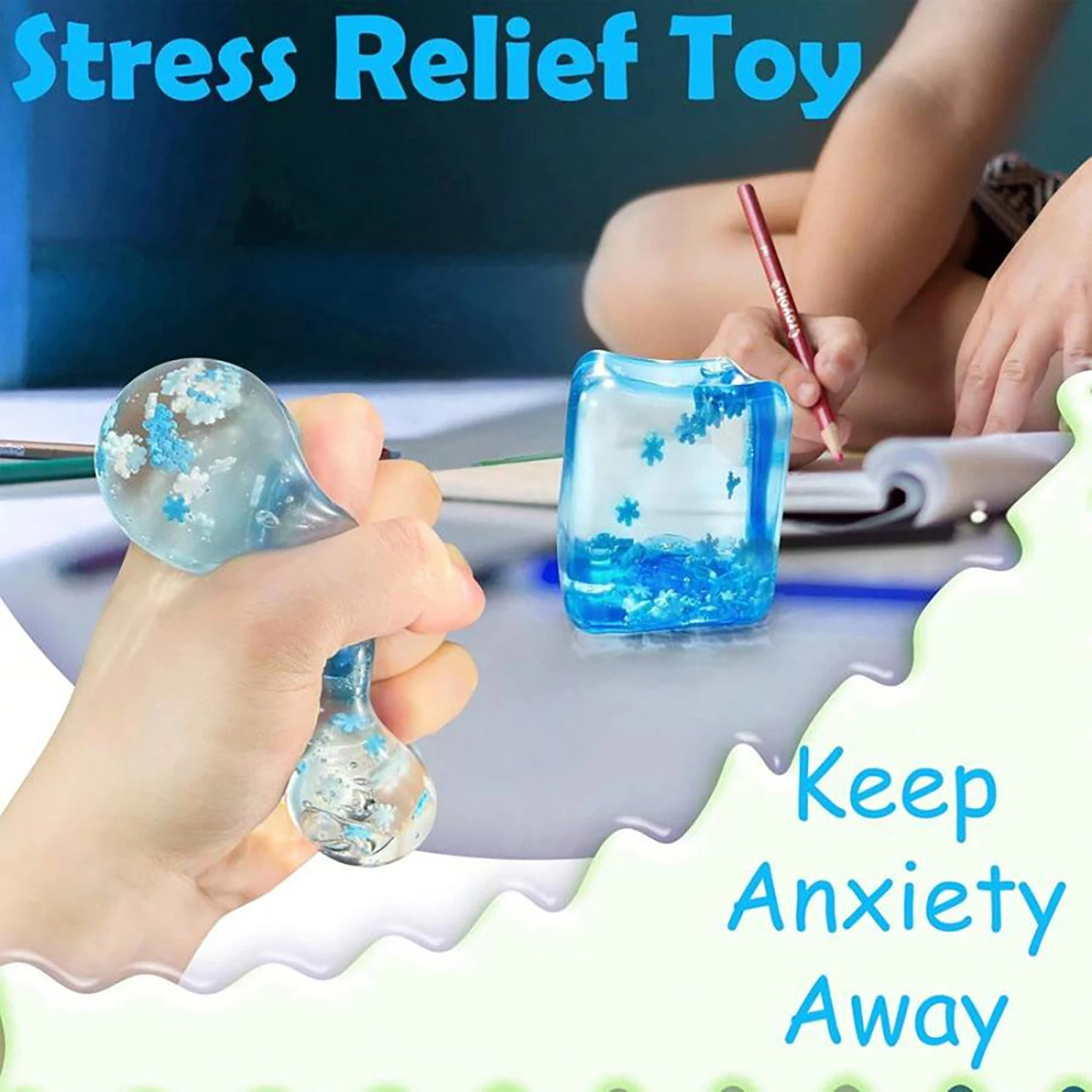 Kostki lodu, wyciskanie maltosy, zabawki antystresowe, piłki do wyładowywania emocji, kostki antystresowe