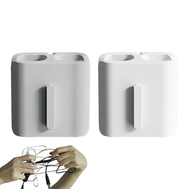 Cord Organizer 2pcs Small Organizer Clip For Earphone Cable Outdoor Cable Winder For Efficient Electronics Organization For