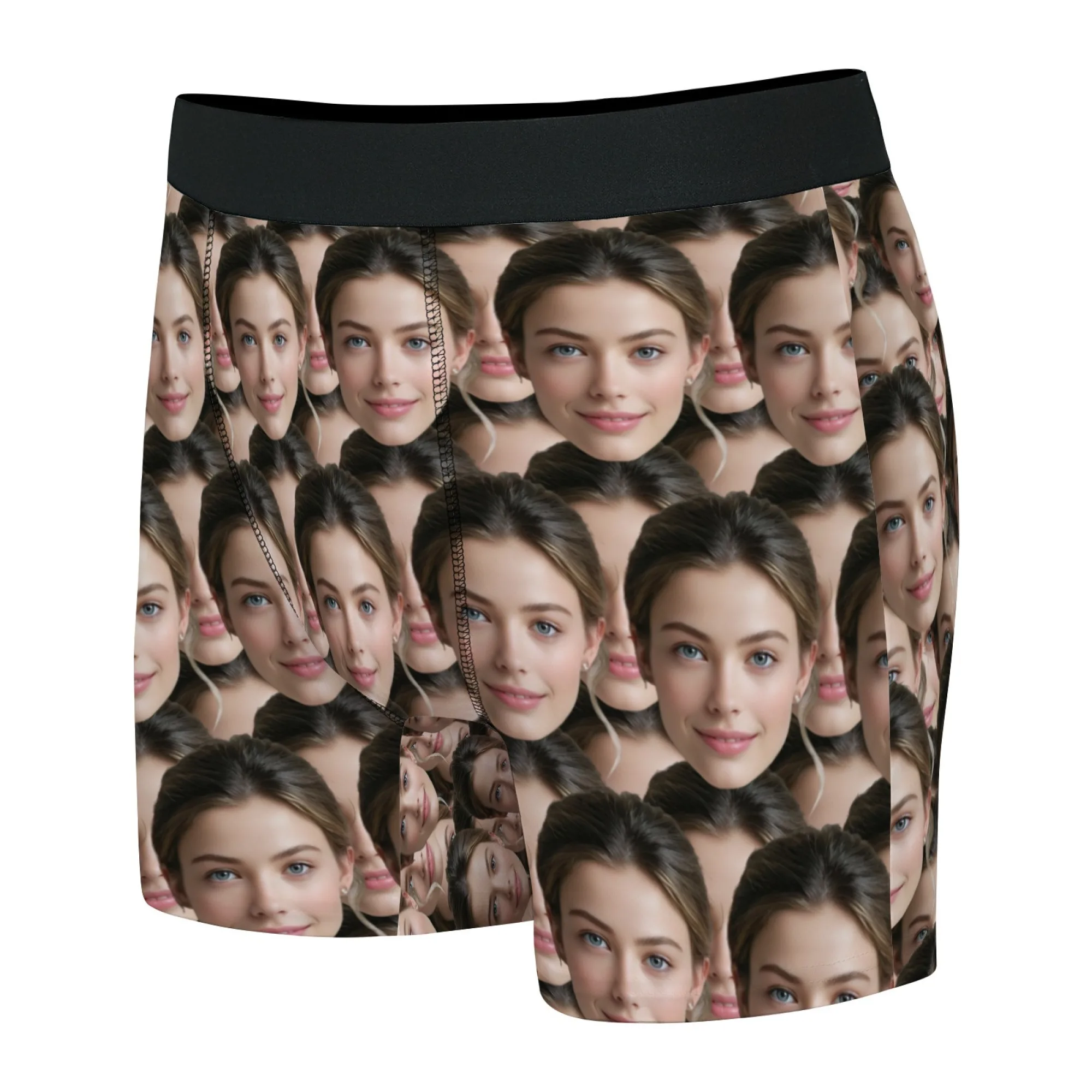 Novel trend Face Photo Underwear Custom Boxer Briefs DIY Custom Men Valentine's Day Gift For Husband Anniversary Gift for Dad