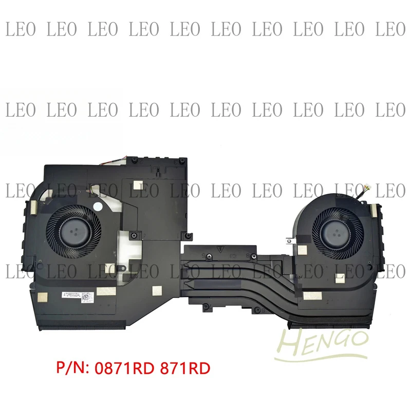 SS  New For Dell Alienware Area-51M R2 Heatsink CPU Cooler Fan 0871RD 871RD