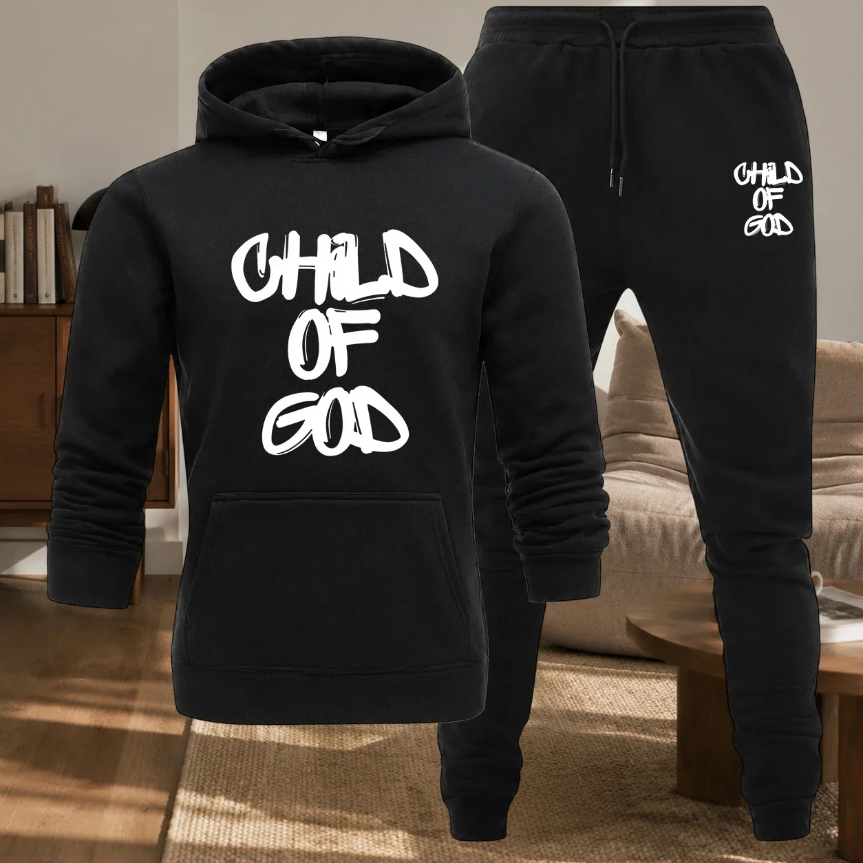 Conjunto de Sudadera con Capucha Estética Harajuku 2026, Ropa Deportiva Retro para Hombre y Mujer, Conjunto Urbano