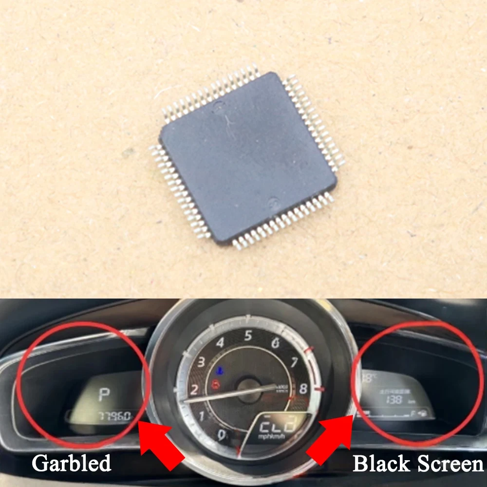 

Front Instrument Speedometer Black Screen Display Fault Repair IC Chip Power Module For Mazda 3 Axela BM BN CX-3 DK 2 Demio DJ