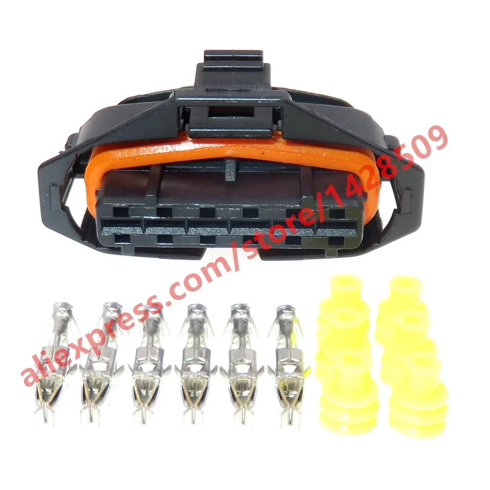 1 Set 6 Pin 3.5 Series Waterproof Electric Cable Connector 1928404629 Automobile Motorbike Accelerator Pedal Plug