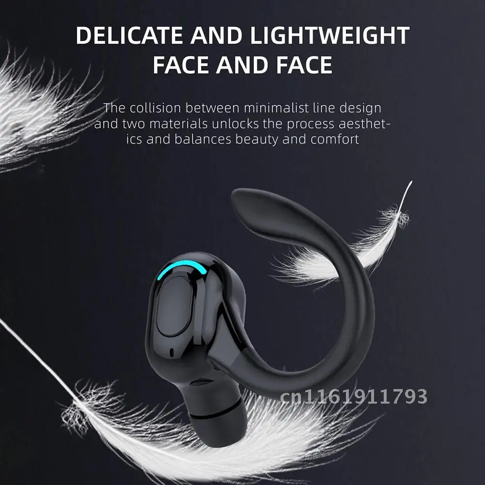 M-F8 Waterproof Bluetooth Earphone HIFI Wireless Headphone Ear Hook Noise Cancelling Music Sports Gaming Business Headset Earbud